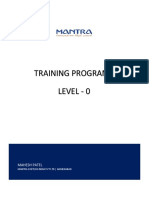 Training Program - 1 Level - 0: Mahesh Patel