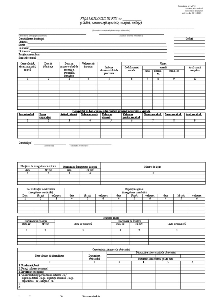 Form mf-2 216 | PDF