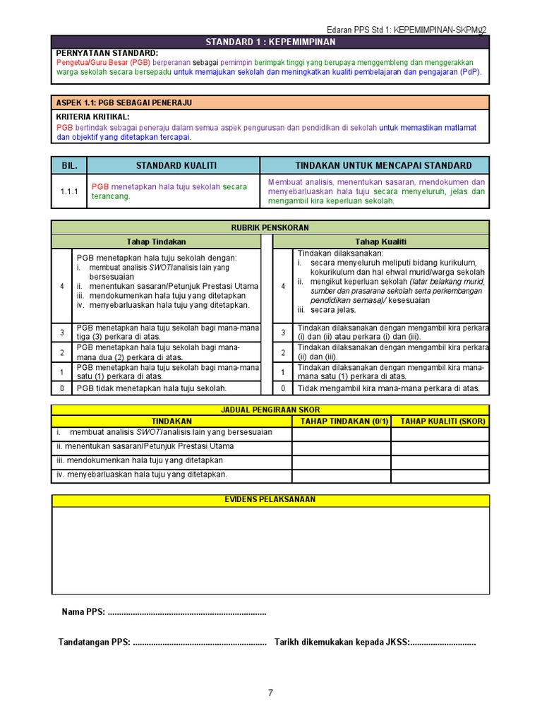 Borg Pps Standard 1 Pdf