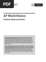 Ap17 World History Practice Exam and Notes