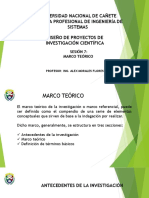 UNAP-Cañete Diseño Proyectos Investigación Marco Teórico