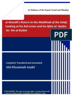 Al-Ghazali's Return To The Madhhab of The Salaf Looking at His Asharism