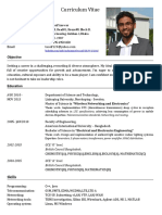 CV for Wireless Networking and Electronics Professional