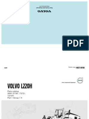 Volvo Wheel Loader Parts Catalog L220H, PDF
