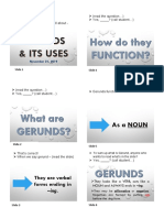 Gerunds: Functions and Examples