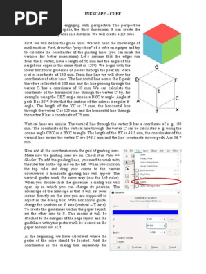Inkscape - cube