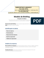Modelo de Briefing - Criação de Ebook (FAÇA UMA CÓPIA)