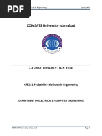 CPE251 Probability Methods in Engineering