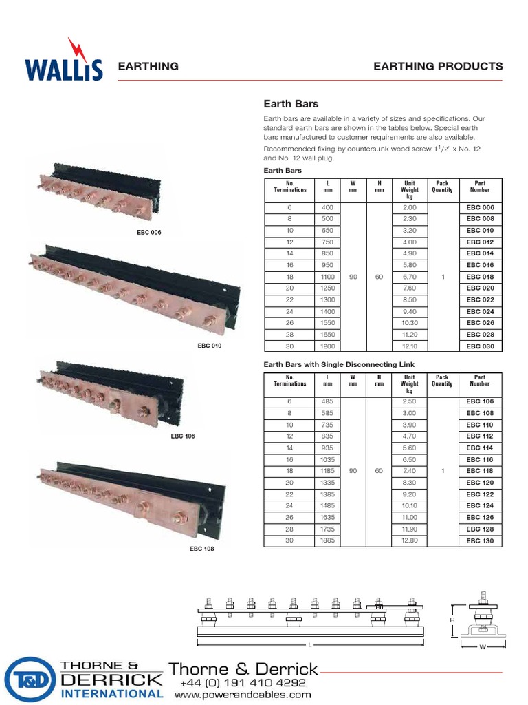 Standard and Custom Earth Bars | PDF | Manufactured Goods | Equipment