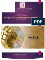 Magadh Mahila College: Foreign Exchange Management Act (FEMA)