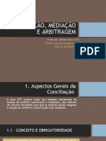 Conciliação, mediação e arbitragem no CPC