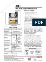 DH-99 Digital Analog Duct Detector: Standard Features