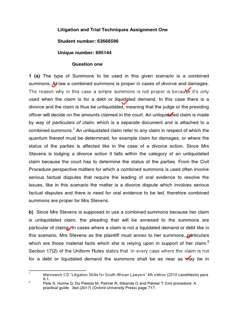 Tli4801 01 Mark093100 | PDF | Lawyer | Question