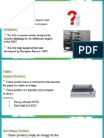 What Is A Printer?: The Printer An Output Device That Produces Text and Graphics On Paper