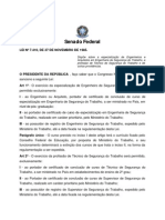 Lei 7410 - Engenharia e Segurança Do Trabalho