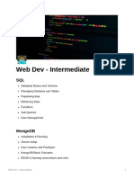 Web Dev - Intermediate