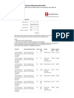 Central Seat Allocation Board-2021: Nits, Iiest, Iiits and Other-Gftis For The Academic Year 2021-22