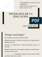 Sociología de La Educación 2019
