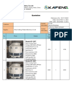 KAIFENG Quotation For 150T Cooling Tower