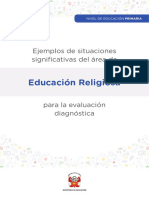 Fascículo de Evaluación Diagnóstica - Educación Religiosa