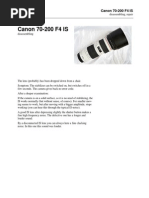 Canon 70-200 F4 Is Repair en