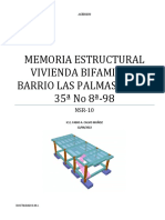 Memoria Estructural Las Palmas Junio 22