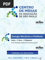 Energia Mecânica e Potência - 1º Ano