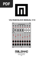 Voltage Block Manual V1.5: 814 Se 14Th Avenue Portland or 97214 USA