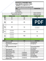 Class Schedule MBA-HRM Term I 2022-24