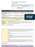 Fiction Book Club Thinking Notes + Rubric