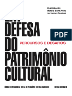 Livro Em Defesa do Patrimônio Cultural