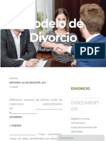 Modelo de Divorcio - Notaría 44 de Bogotá - Notaria 44