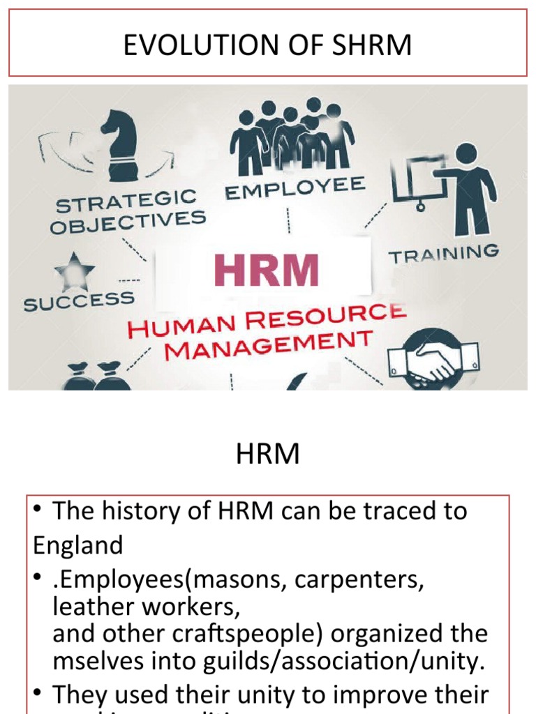 Evolution of SHRM PDF Human Resources Human Resource Management