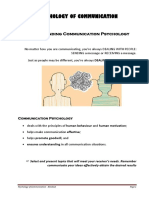 p1 - 2 - PSYCHOLOGY OF COMMUNICATION - Handout