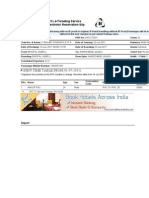 # (New Time Table From 01-07-2011) : Irctcs E-Ticketing Service Electronic Reservation Slip