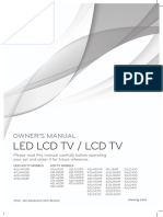 Led LCD TV / LCD TV: Owner'S Manual