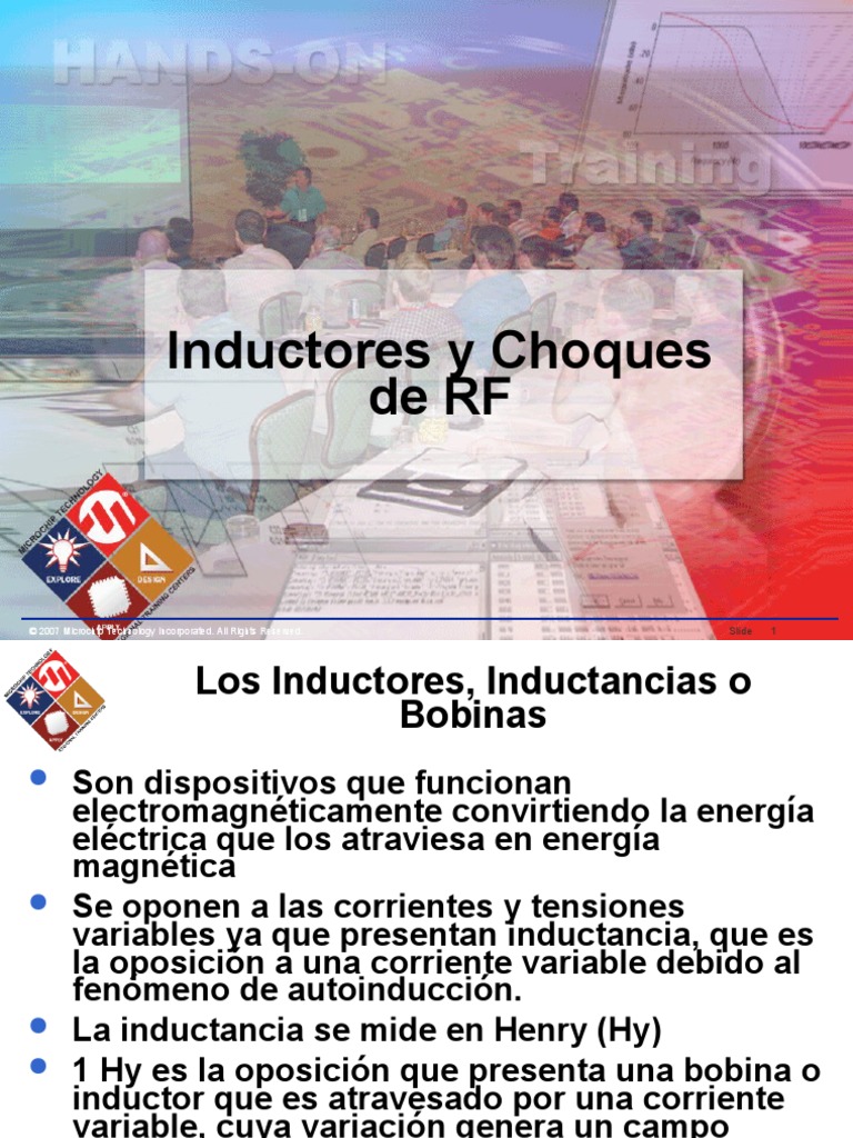 Clase 10 Inductores & Choques de RF PDF Inductor Fuerza