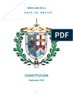 Gran Logia de la Ciudad de México Constitución