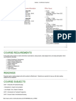 Syllabus - Architectural Graphics I