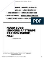 Hugo Boss (Encore) Rattrape Par Son Passe Nazi - Culture - Next