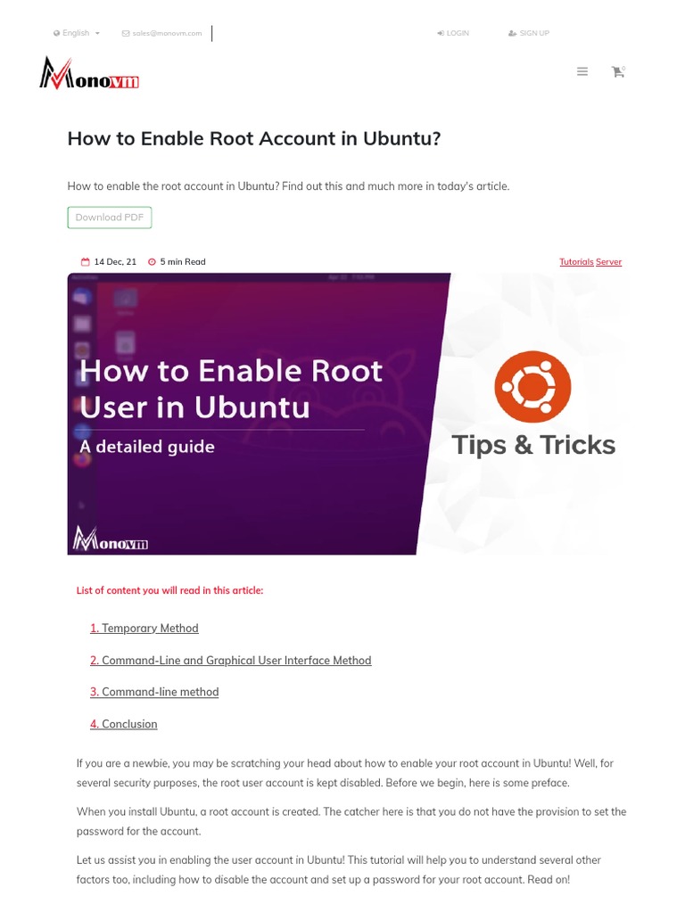 how-to-enable-root-account-in-ubuntu-download-pdf-pdf-sudo