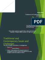 2 - Traaditional and Contemporary Issues