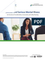 Suicide and Serious Mental Illness: An Overview of Considerations, Assessment, and Safety Planning