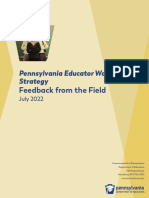 Educator Workforce Strategy Feedback From The Field