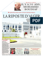 La Riposte D'Alger: Il Y A 30 Ans, Mohamed Boudiaf