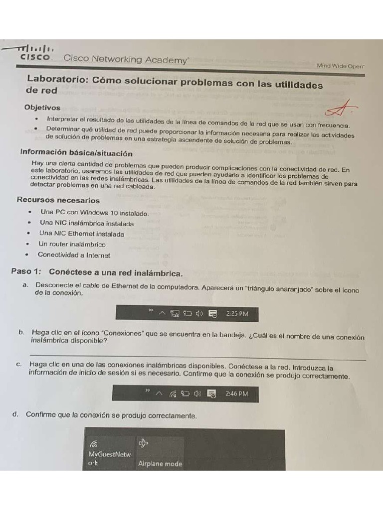 9.2.4.4 Lab Troubleshooting Using Network Utilities PDF