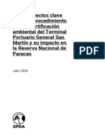 Informe Legal de La SPDA Sobre La Modernizacion Del Terminal Portuario de Paracas