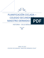 Planificación Ciclada - Historia