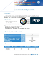 Caledonian Belden Equivalent Cables: Multicore Overall Screened Cables