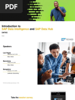 Introduction To And: SAP Data Intelligence SAP Data Hub
